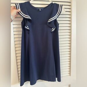 Polo by Ralph Lauren Navy Dress with White Accents